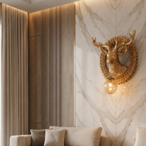 Royal Deer Wall Sconce Light