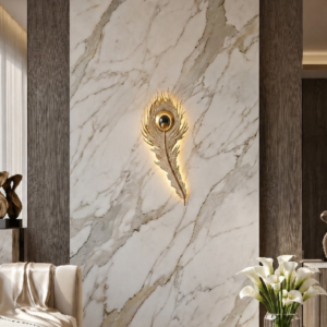 Peacock Feather Wall Sconce Light